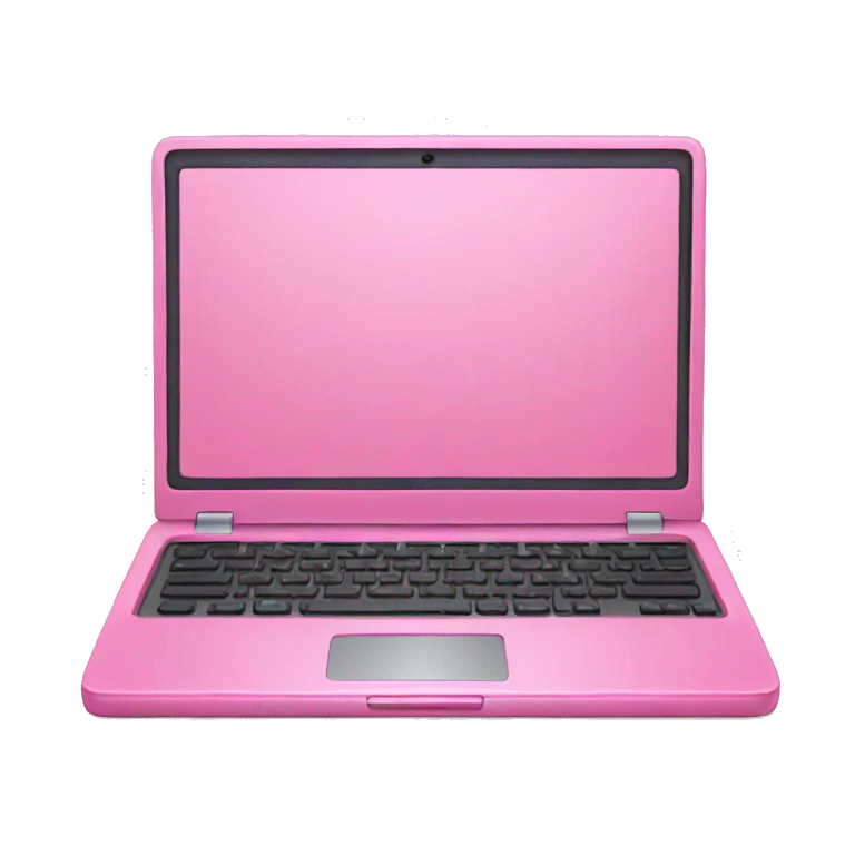 pink laptop emoji