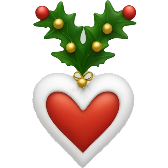 Christmas heart emoji