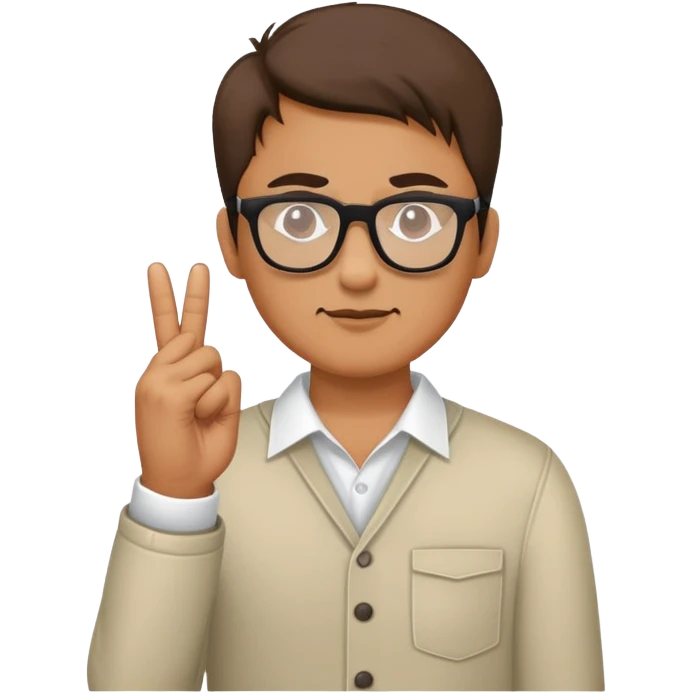 man glasses middle finger and other hand on glasses  emoji