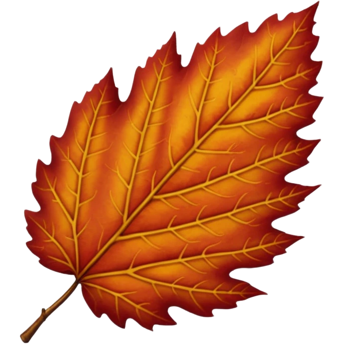 red birch leaf  emoji