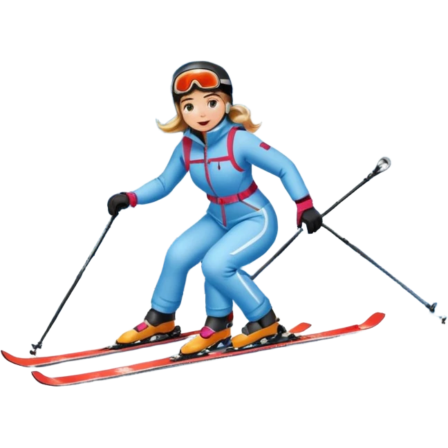 Woman Skiing in Front of Matterhorn emoji