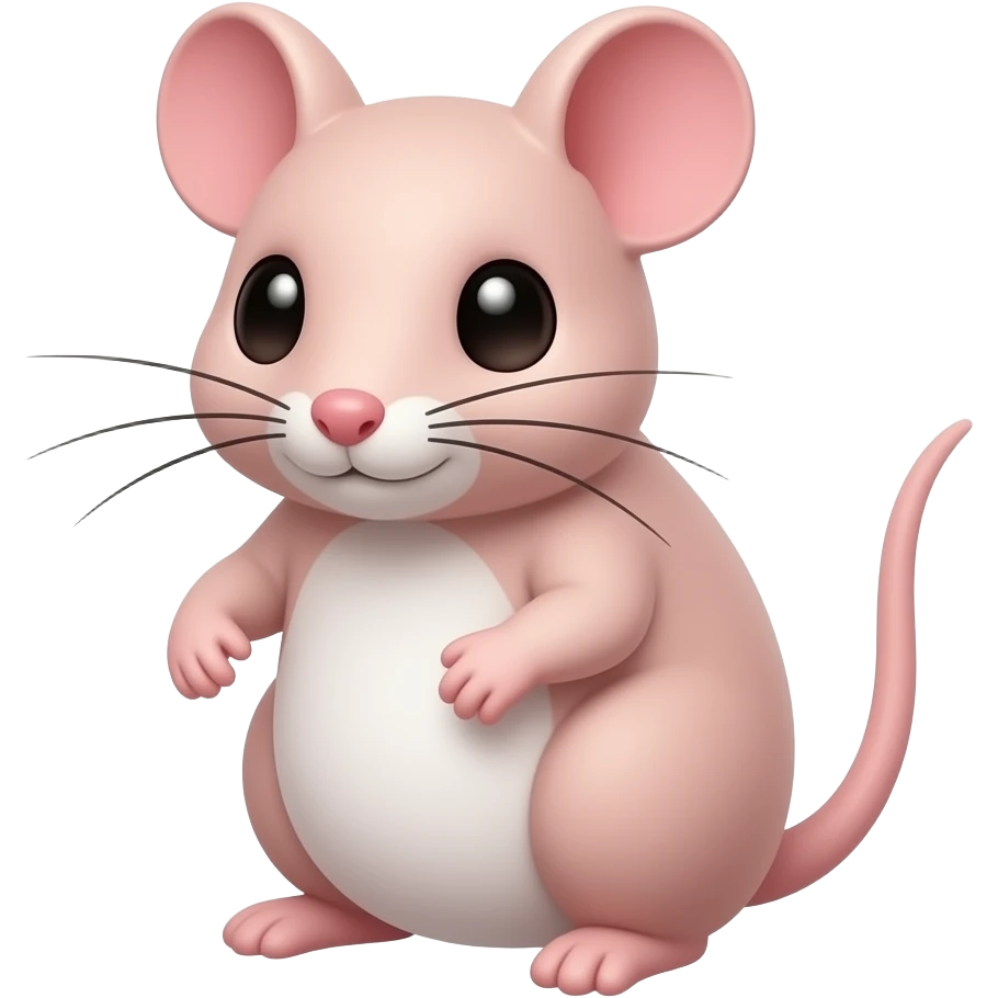 Light pink mouse 🐭 emoji