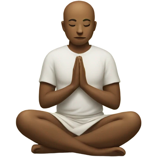 Meditating animal emoji