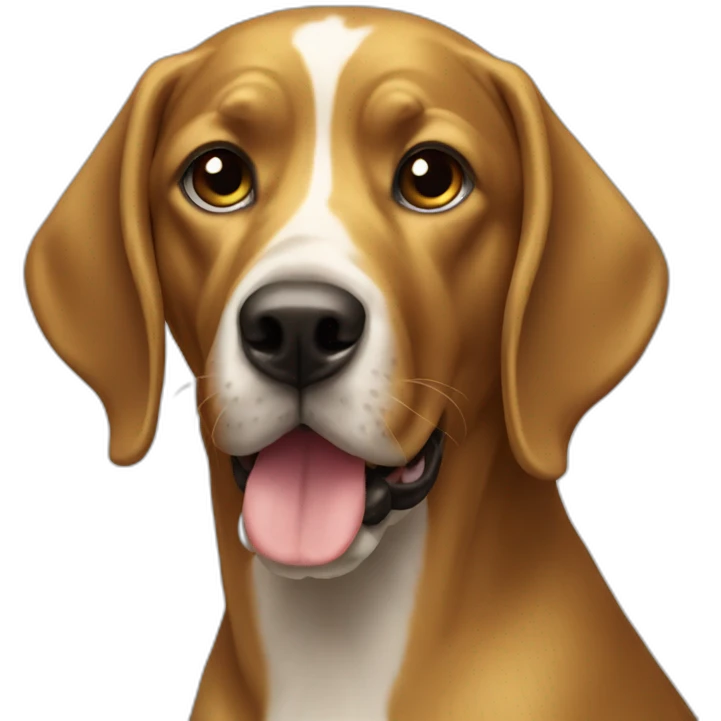 gold pointer dog emoji