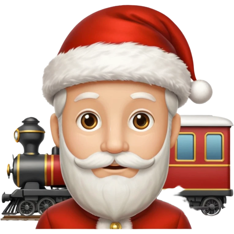 rennas puxando o treno do papai noel  emoji