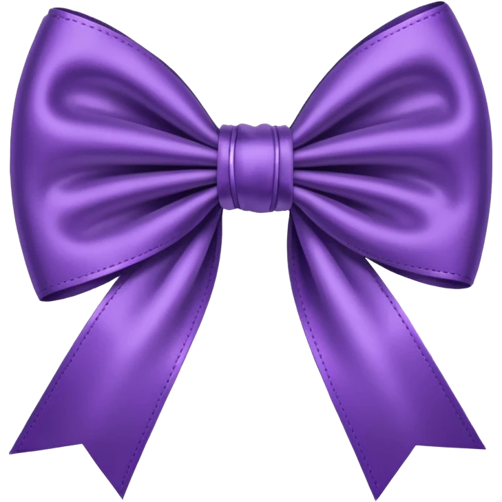 purple bow emoji