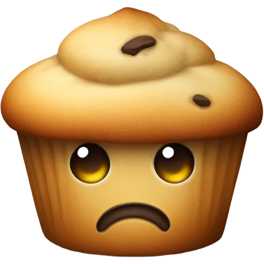 Sleepy muffin emoji