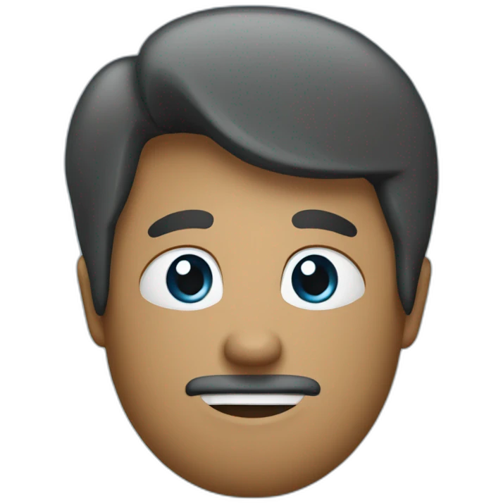 Letter M on thr blue background  emoji