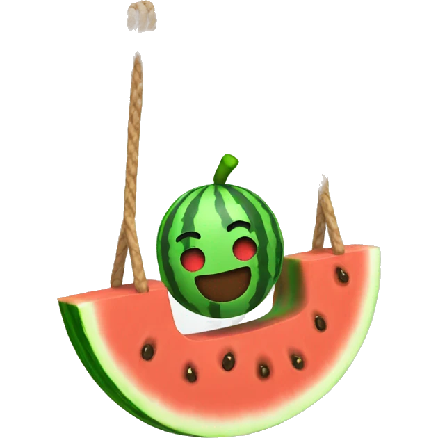swatermelon swing on the swing emoji