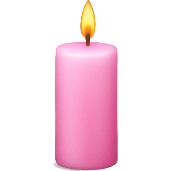 baby pink candle  emoji