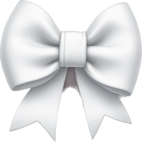 White bow emoji