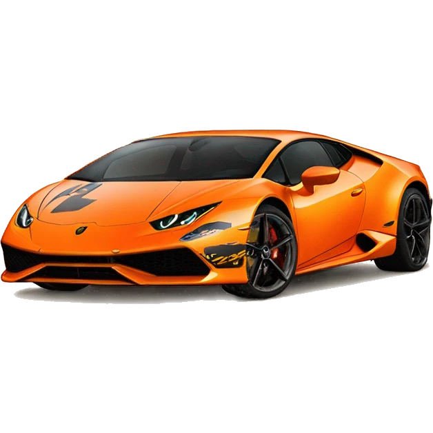 lamborghini huracan orange  emoji