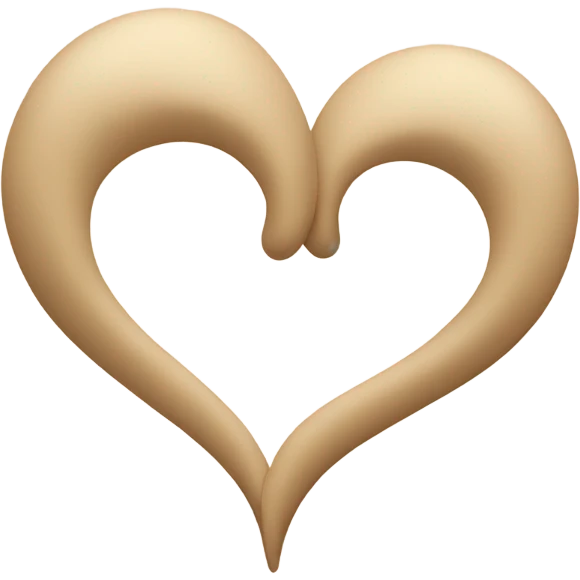 Two swirling beige hearts  emoji