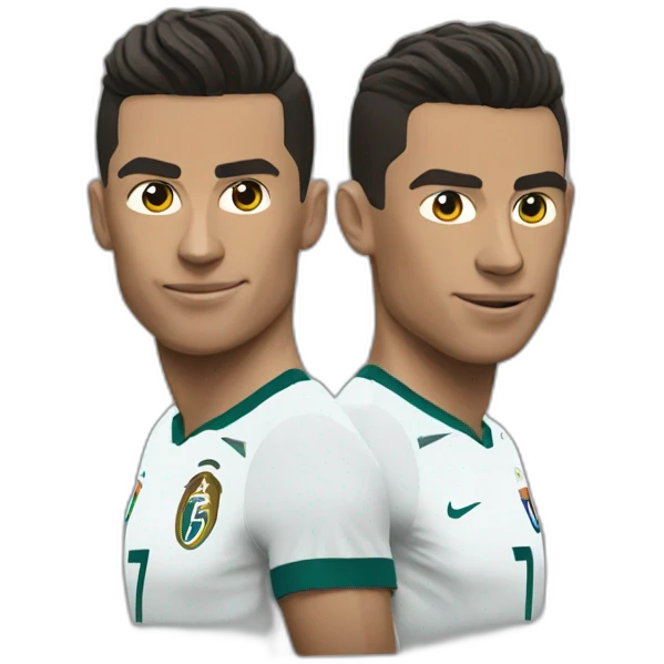 Two headed cr7 emoji