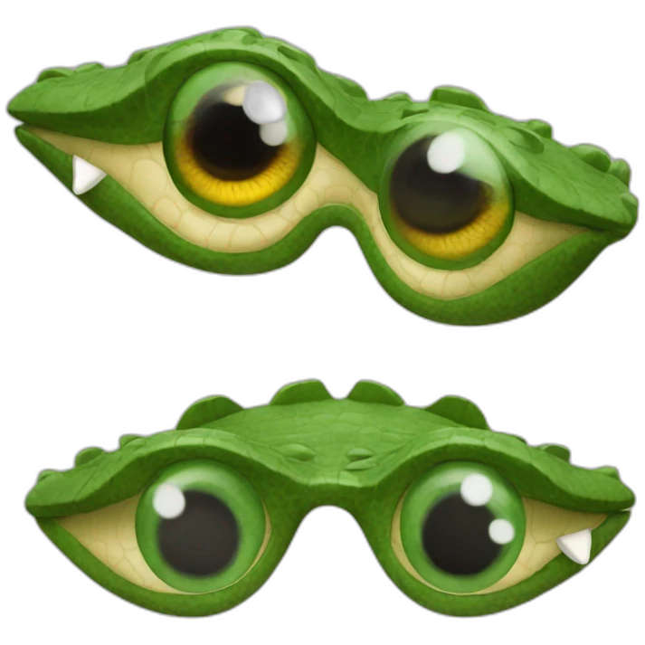 Ojos de cocodrilo emoji