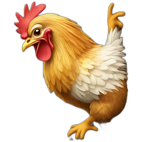 Climbing chicken  emoji