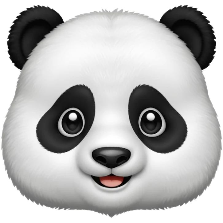 Cute innocent look of a panda emoji