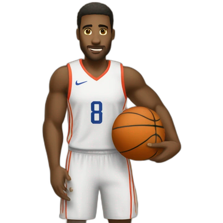 Basketteur qui crosse un autre joueurs emoji