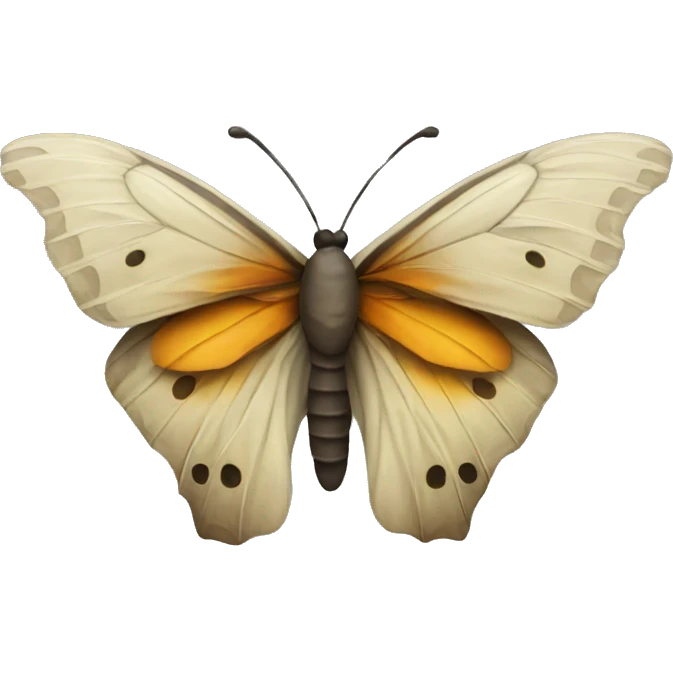 Butterfly with face and Smoking emoji