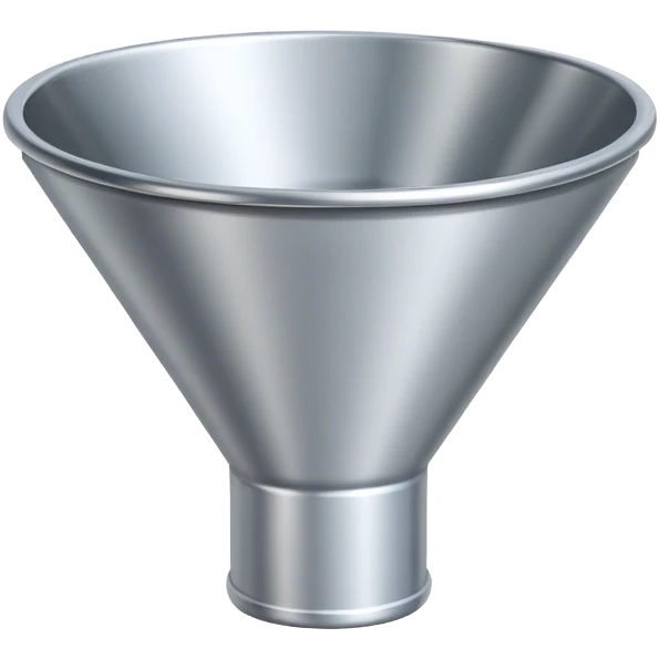 a funnel with three sections emoji