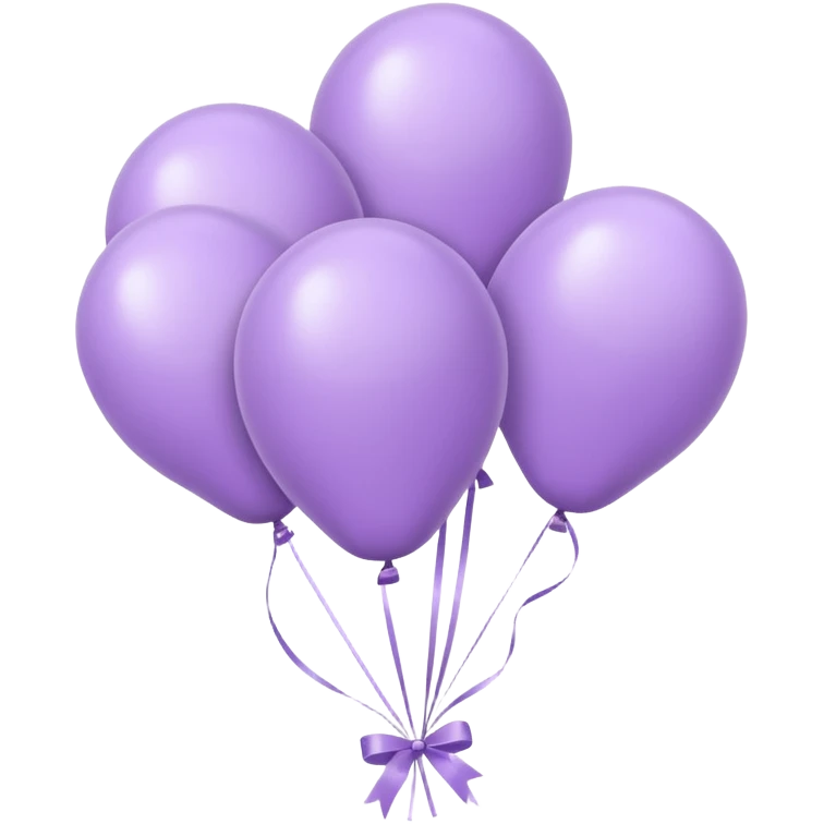 party decor  lilac minimal  emoji