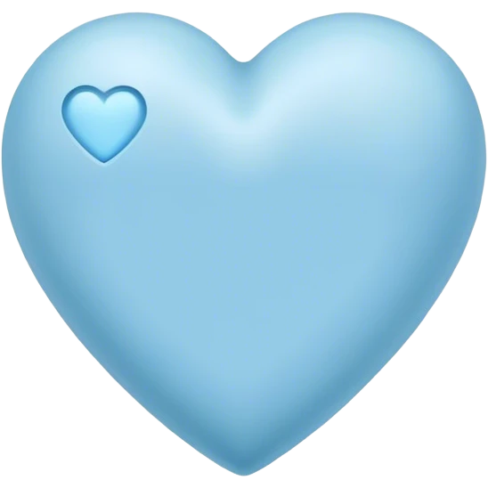 Baby blue heart emoji