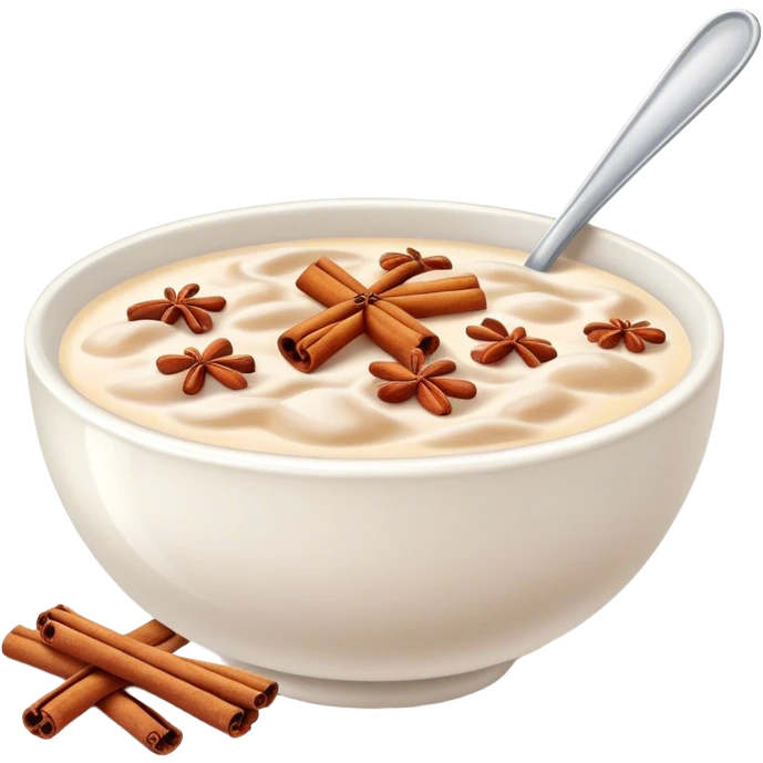 Cinnamon cereal in milk emoji