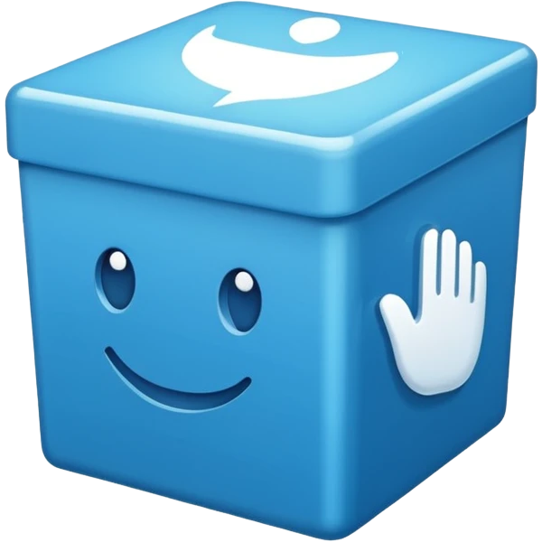 Pop or in blue box emoji
