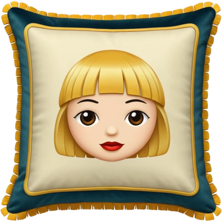 Simple vintage couch aesthetic deco Pillow cushion emoji