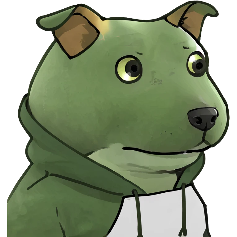 Dog warring a hoodie  emoji
