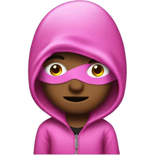 Robber in pink clothes emoji