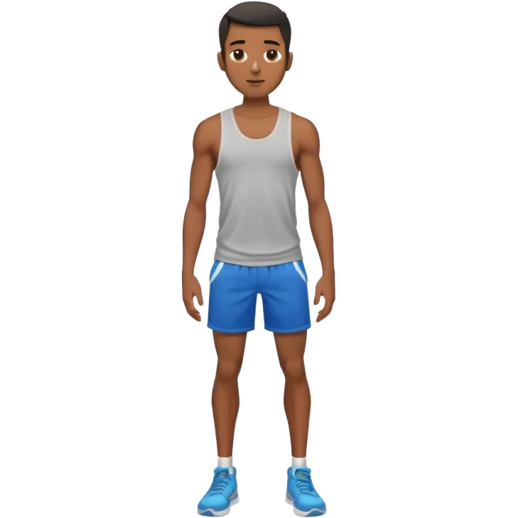 Skinny black man with gyatt full body emoji