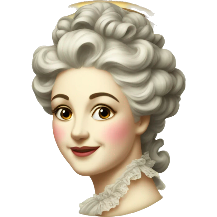 vintage rococo face powder  emoji