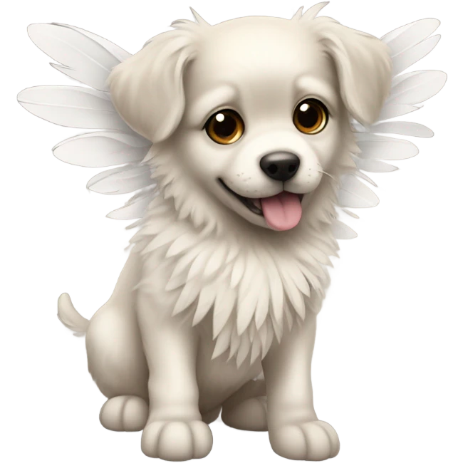 Puppy with wings emoji