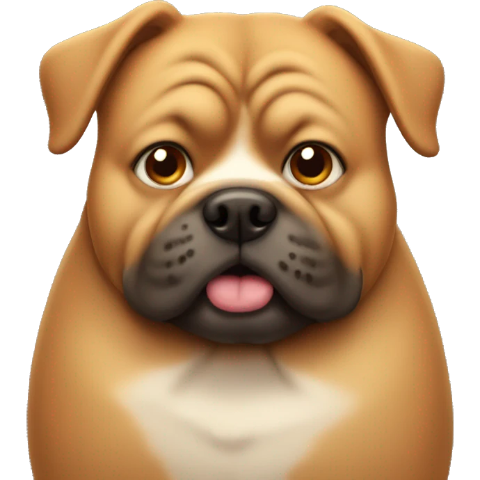 fat dog emoji
