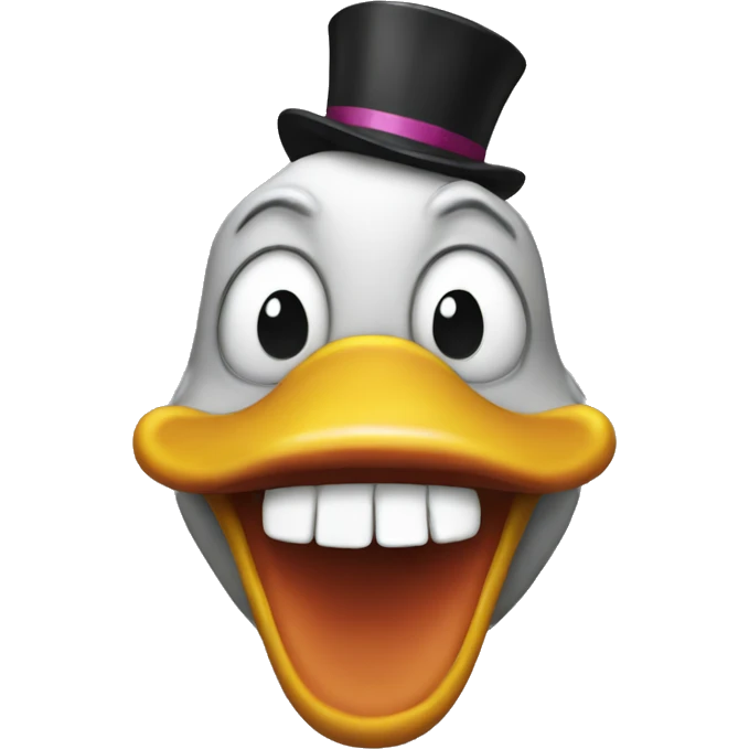 duck that is a clown emoji
