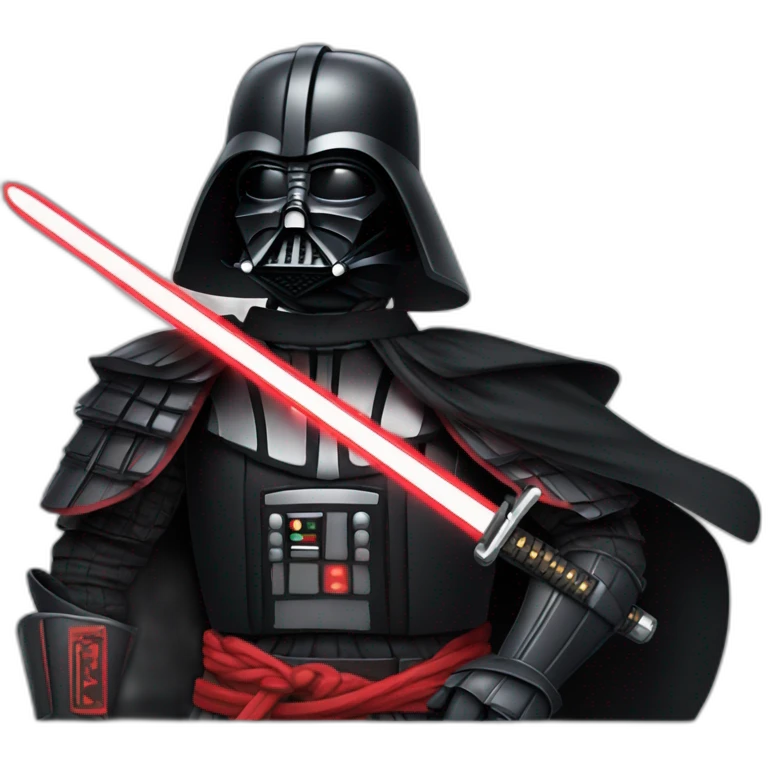 Darth Vader as a Samurai emoji