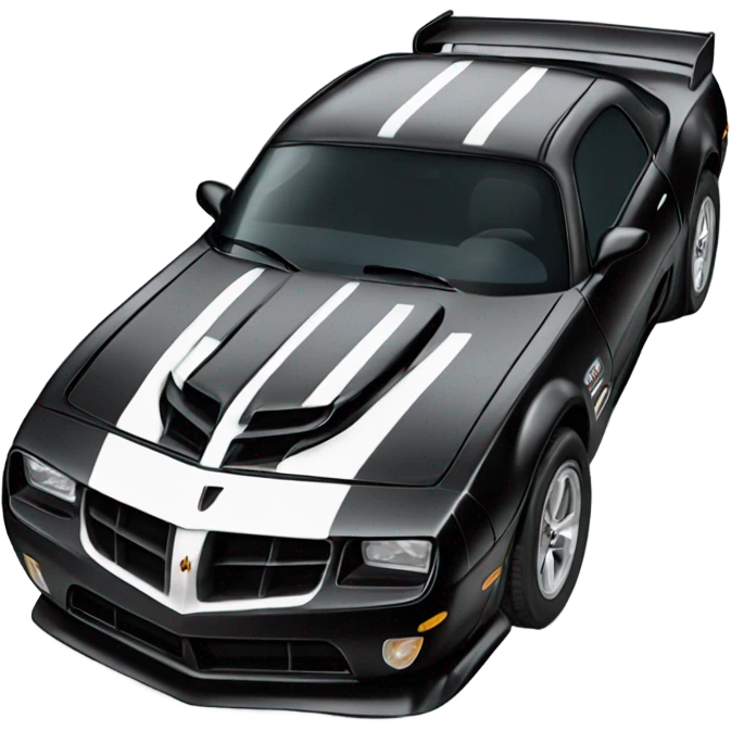 Black trans Am car emoji