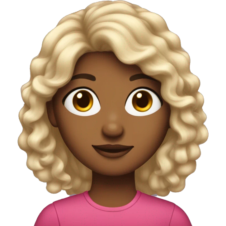 CURY HAIR GRAHIC DESIGNER GIRL emoji