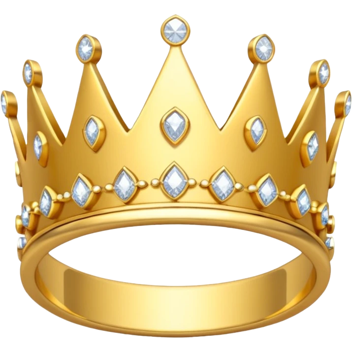 anillo de cumpleañera de 15 años con corona emoji