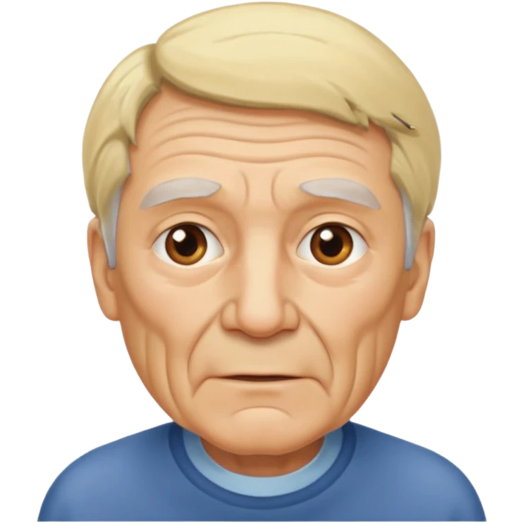 blonde elderly man emoji