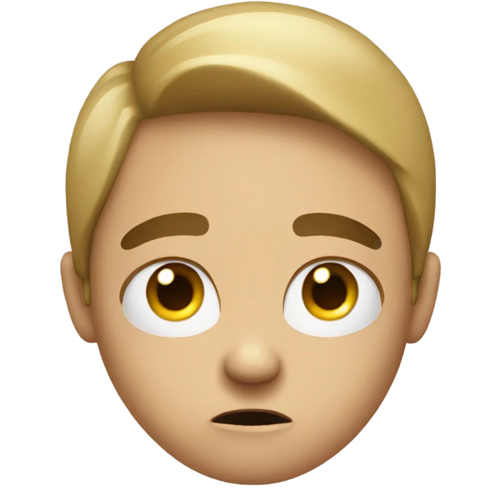 Annoyed face from listening to someone emoji