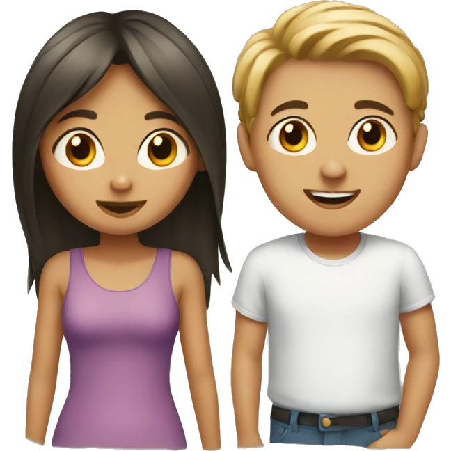 girl with boy emoji