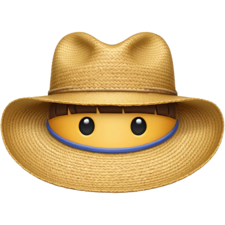 Create strow hat fom one piece emoji emoji