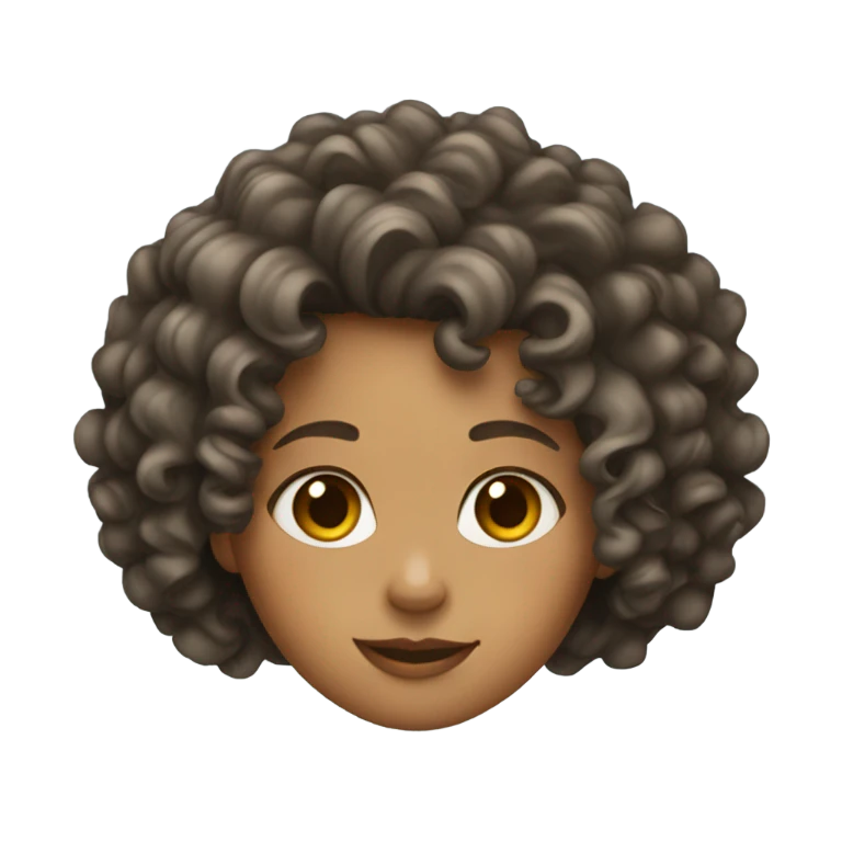Curly haired girl emoji