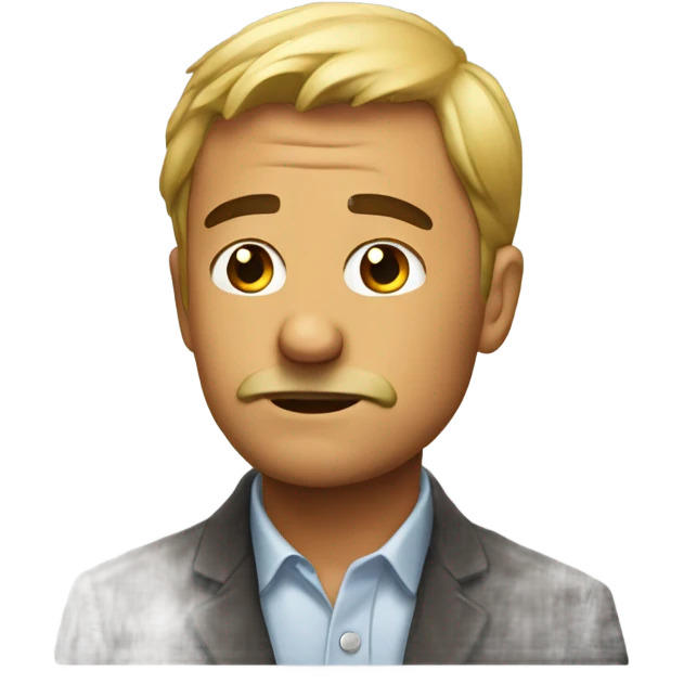 Man giving side eye emoji