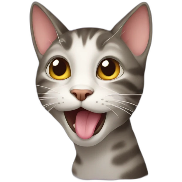 cat licking paw emoji