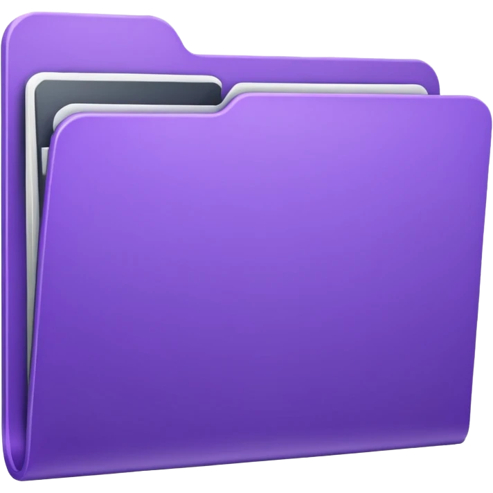purple empty folder emoji