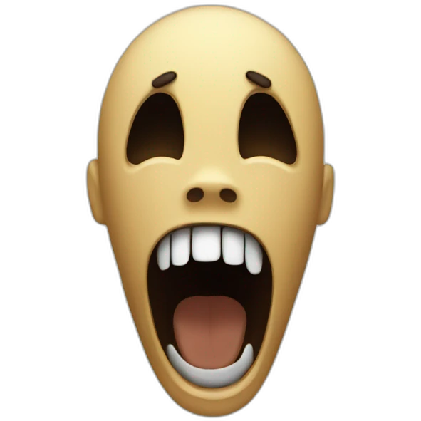 Scream emoji