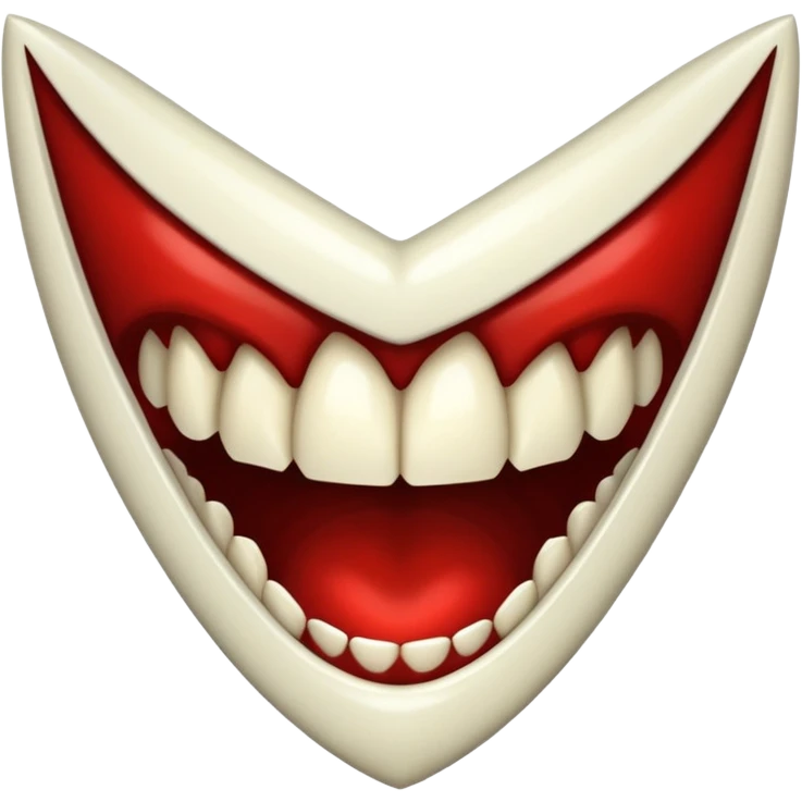 Vampire fangs emoji